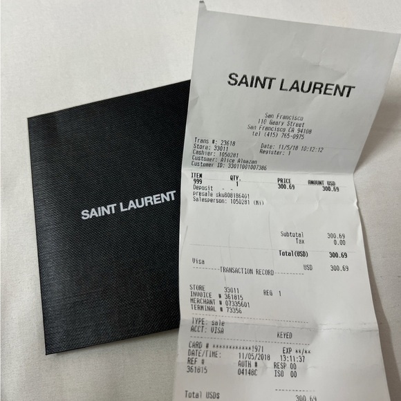 YSL Yves Saint Laurent Loulou Lou Lou Flap
Wallet Card Case - Picture 8 of 8